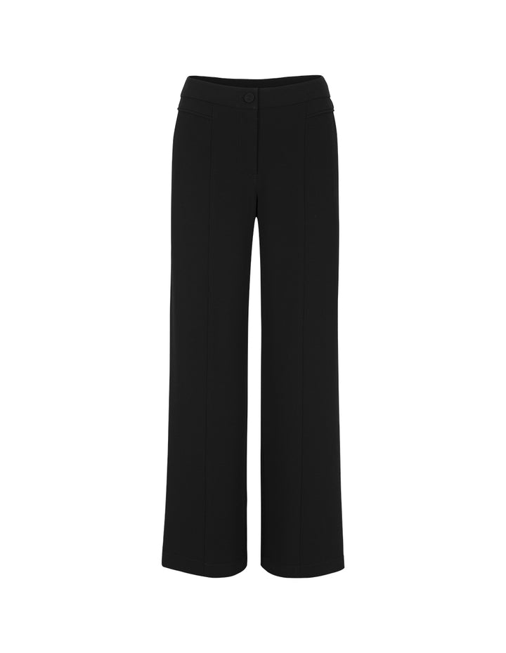 BORA AKSU Black Wide-Leg Straight Trousers