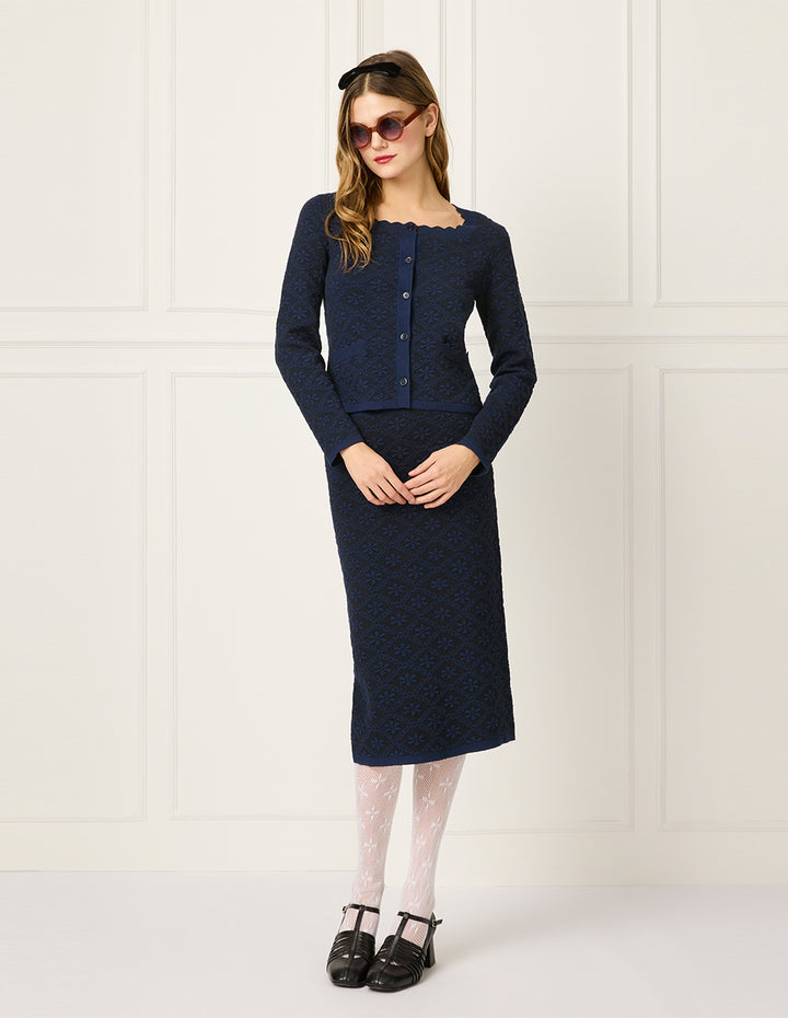 BORA AKSU Straight Slim-fit Knee-Length Skirt