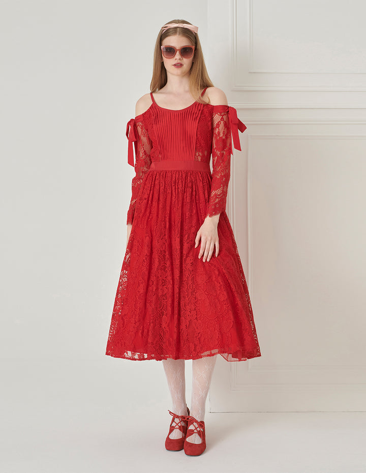 BORA AKSU Silk Lace Blend Camisole Roselle Dress