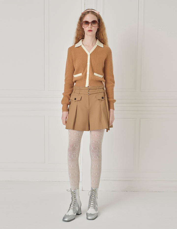 BORA AKSU A-Line Pleated Shorts