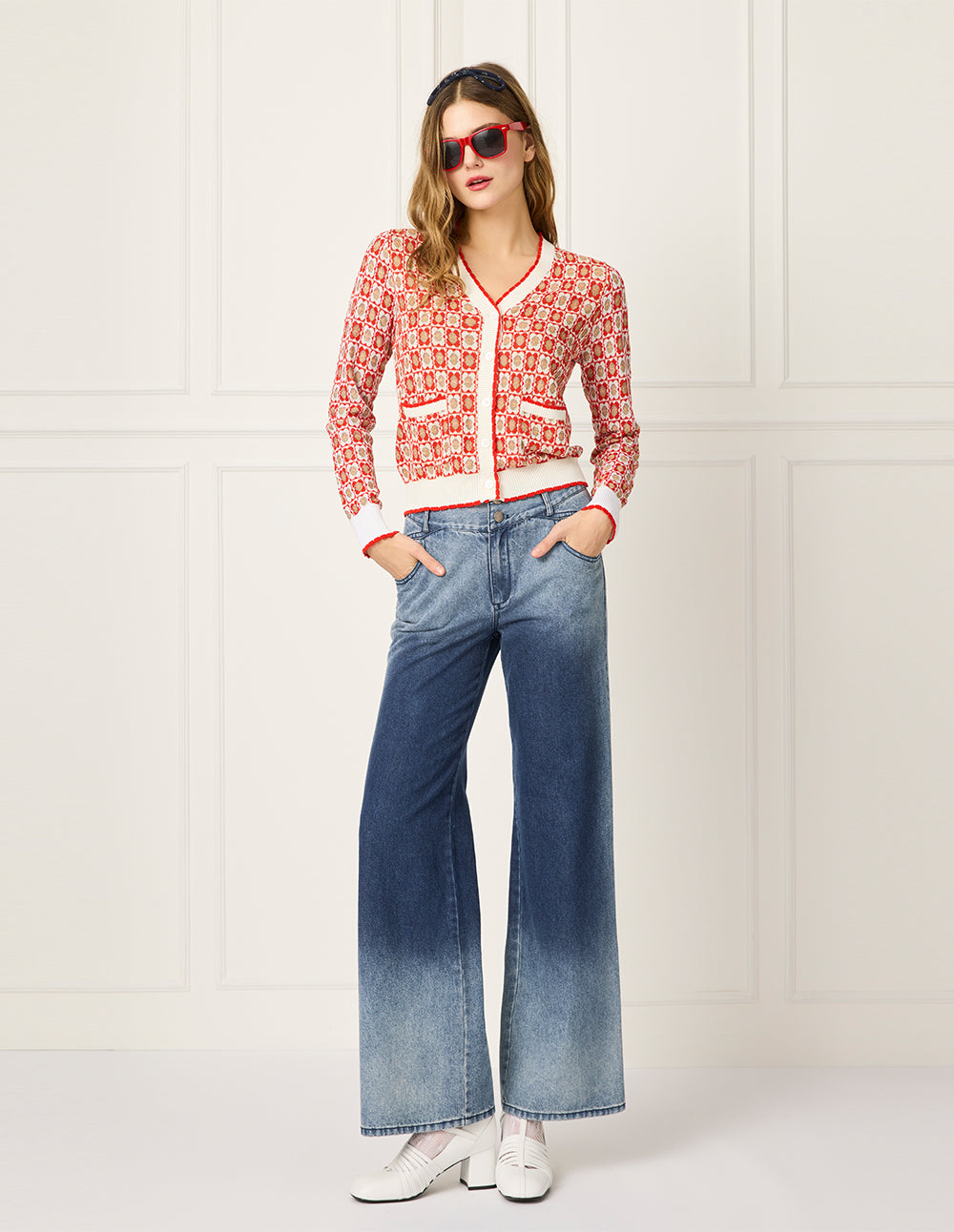 BORA AKSU Straight-Leg High-Waist Vintage Wash Jeans