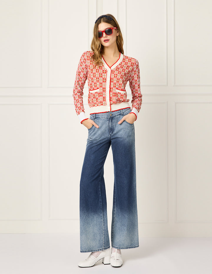 BORA AKSU Straight-Leg High-Waist Vintage Wash Jeans