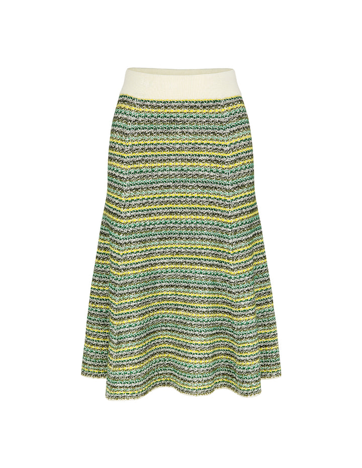 BORA AKSU knee-Length Mixed Tweed A-Line Skirt