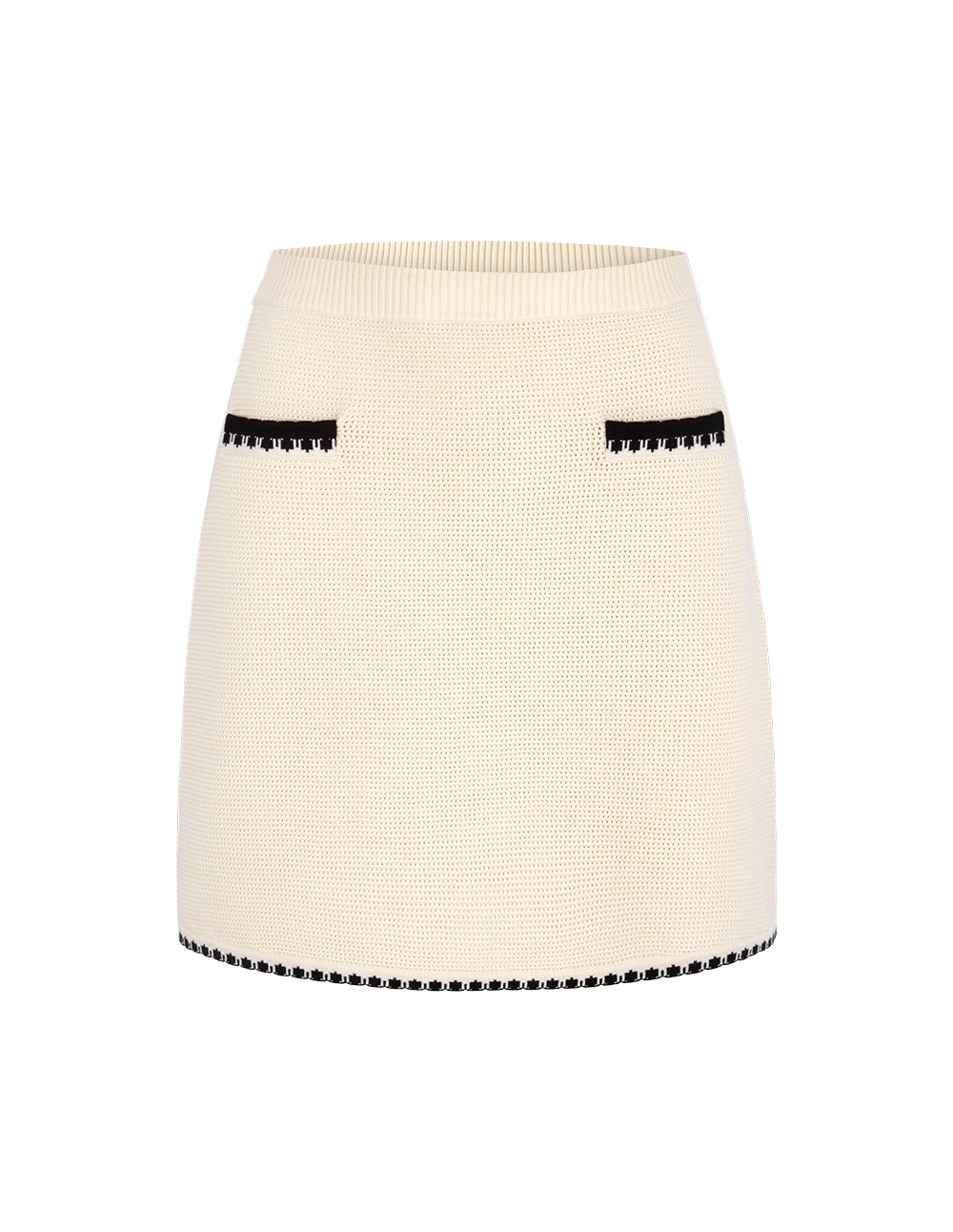 BORA AKSU Colourblock Trim Knitted Skirt