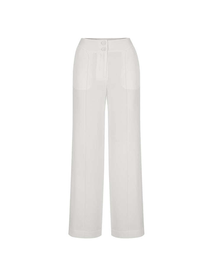 BORA AKSU Exquisitely Tailored Wide-Leg Suit Trousers