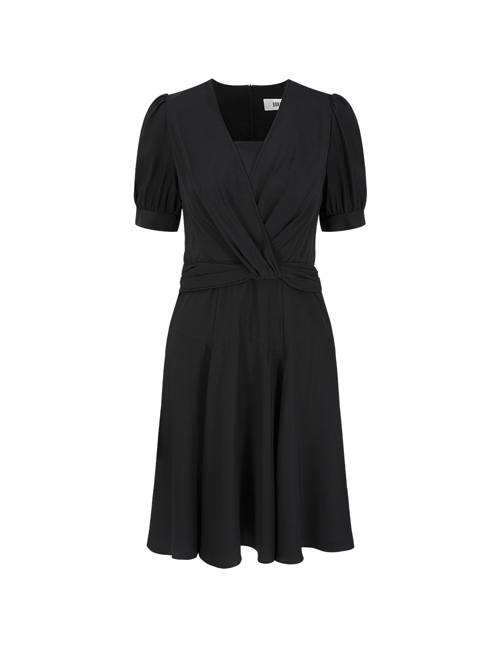 BORA AKSU Puff Sleeve Twist Waist Dress