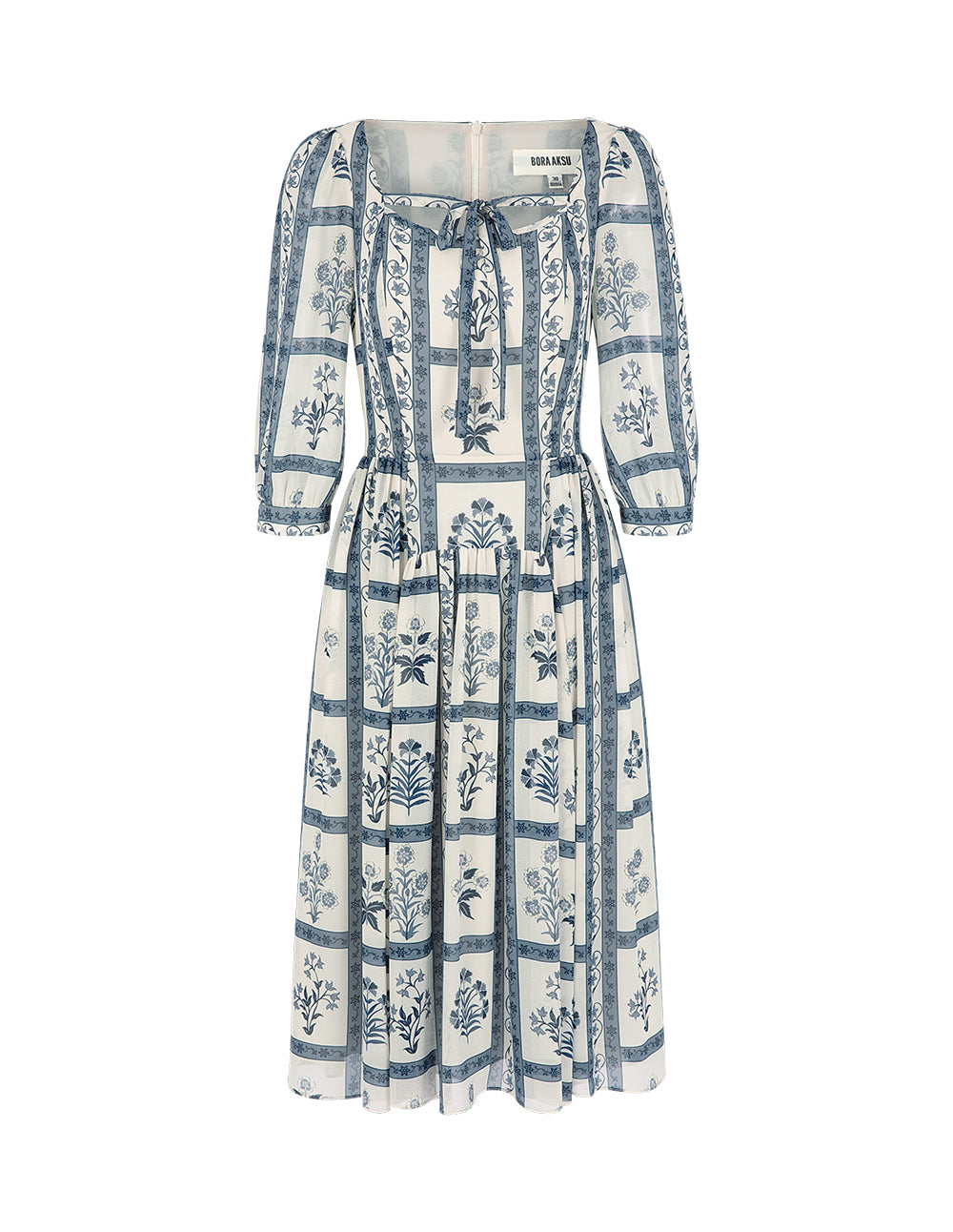 BORA AKSU Puff Sleeve Printed Dress