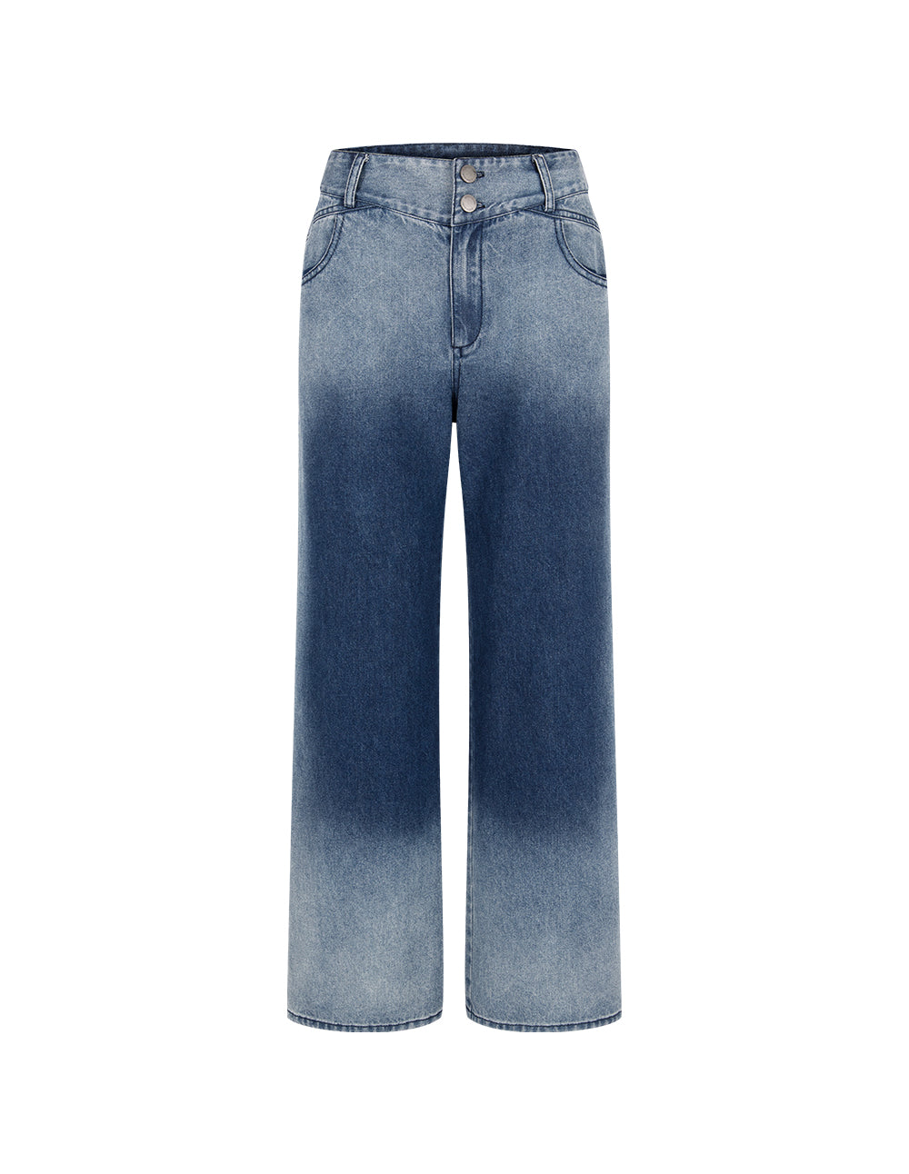 BORA AKSU Straight-Leg High-Waist Vintage Wash Jeans