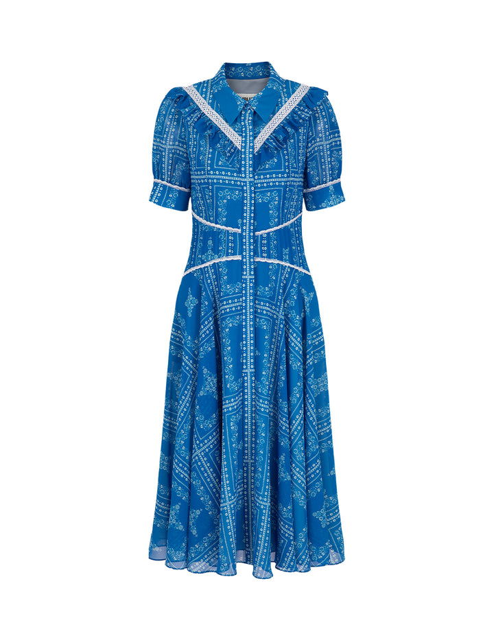 BORA AKSU Damascus Print Shirt Dress