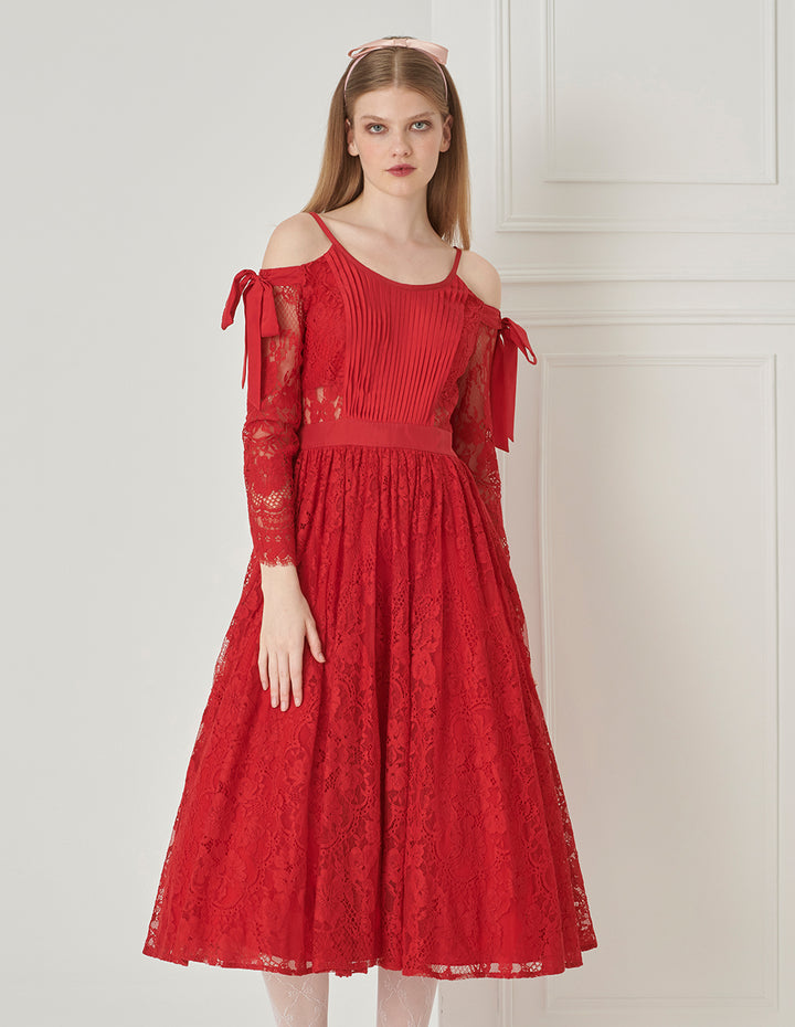 BORA AKSU Silk Lace Blend Camisole Roselle Dress