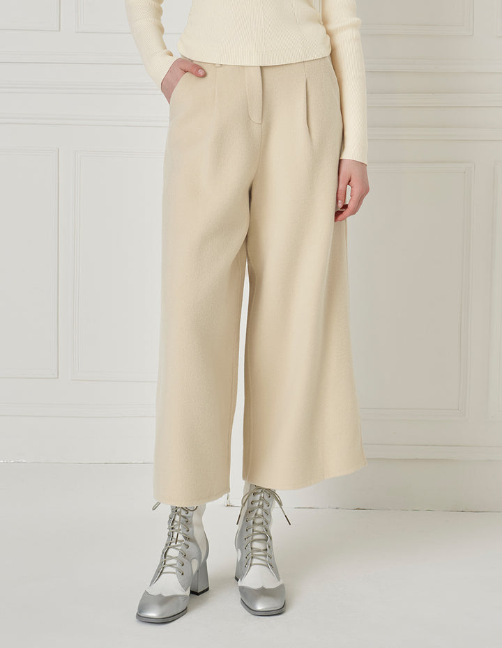 BORA AKSU Versatile Wool Wide-Leg Straight Trousers