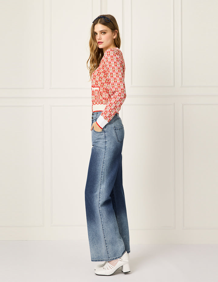 BORA AKSU Straight-Leg High-Waist Vintage Wash Jeans