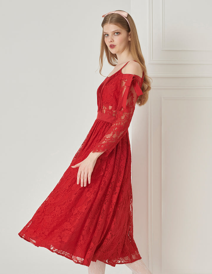 BORA AKSU Silk Lace Blend Camisole Roselle Dress