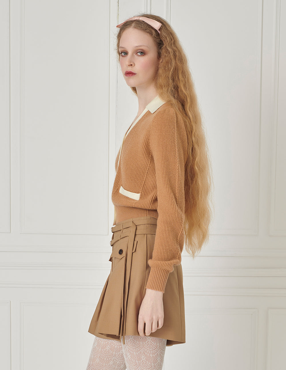 BORA AKSU A-Line Pleated Shorts