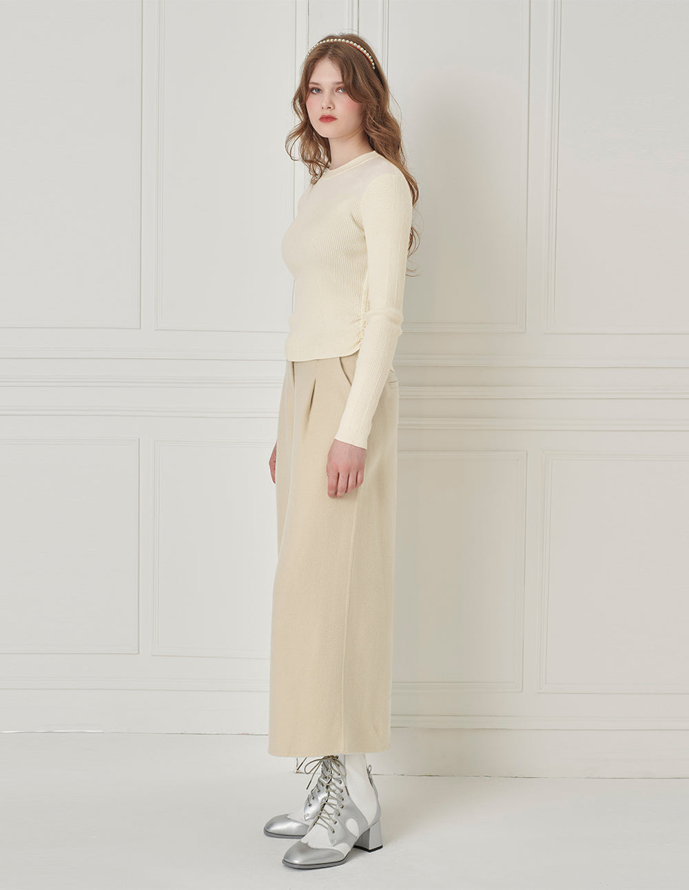BORA AKSU Versatile Wool Wide-Leg Straight Trousers