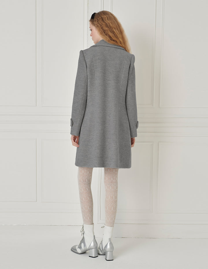 BORA AKSU Lapel Double-Breasted Wool Coat