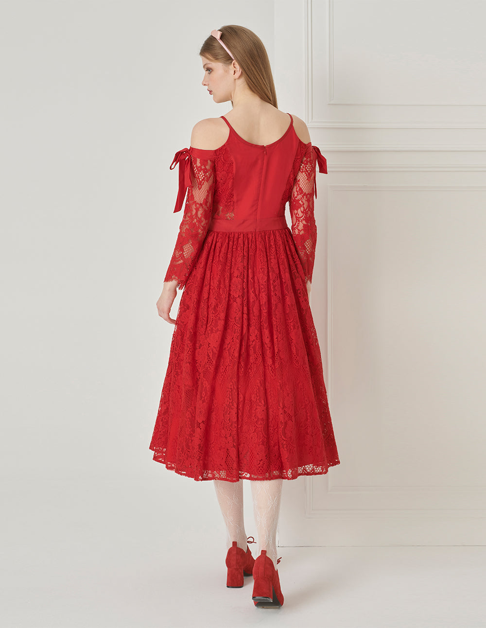 BORA AKSU Silk Lace Blend Camisole Roselle Dress