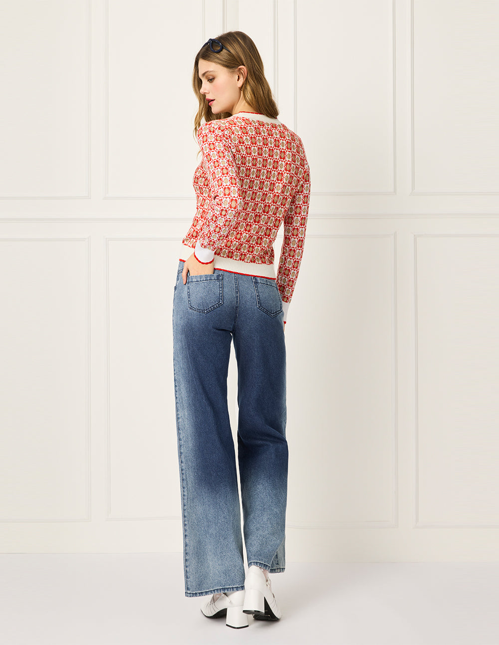 BORA AKSU Straight-Leg High-Waist Vintage Wash Jeans