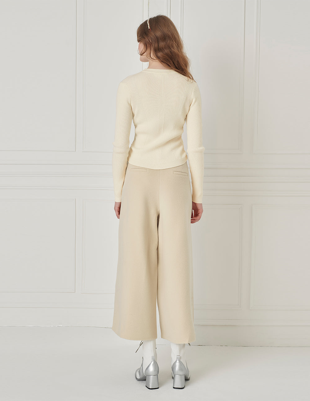 BORA AKSU Versatile Wool Wide-Leg Straight Trousers