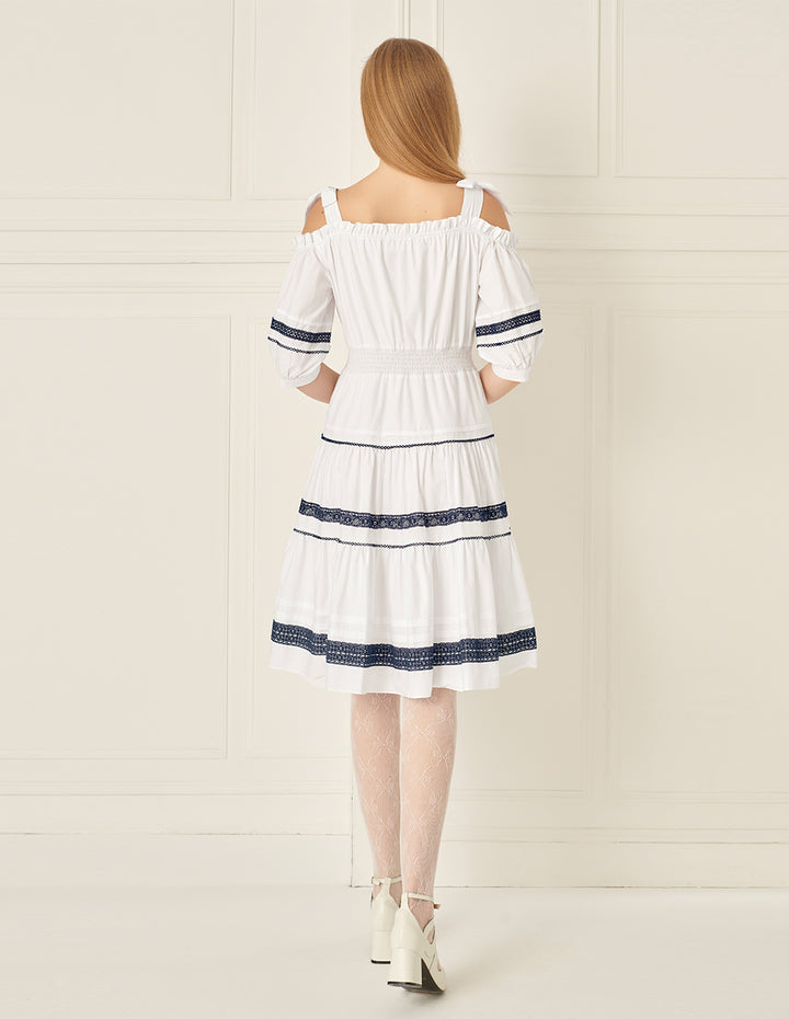 BORA AKSU Puff Sleeve Lace Dress