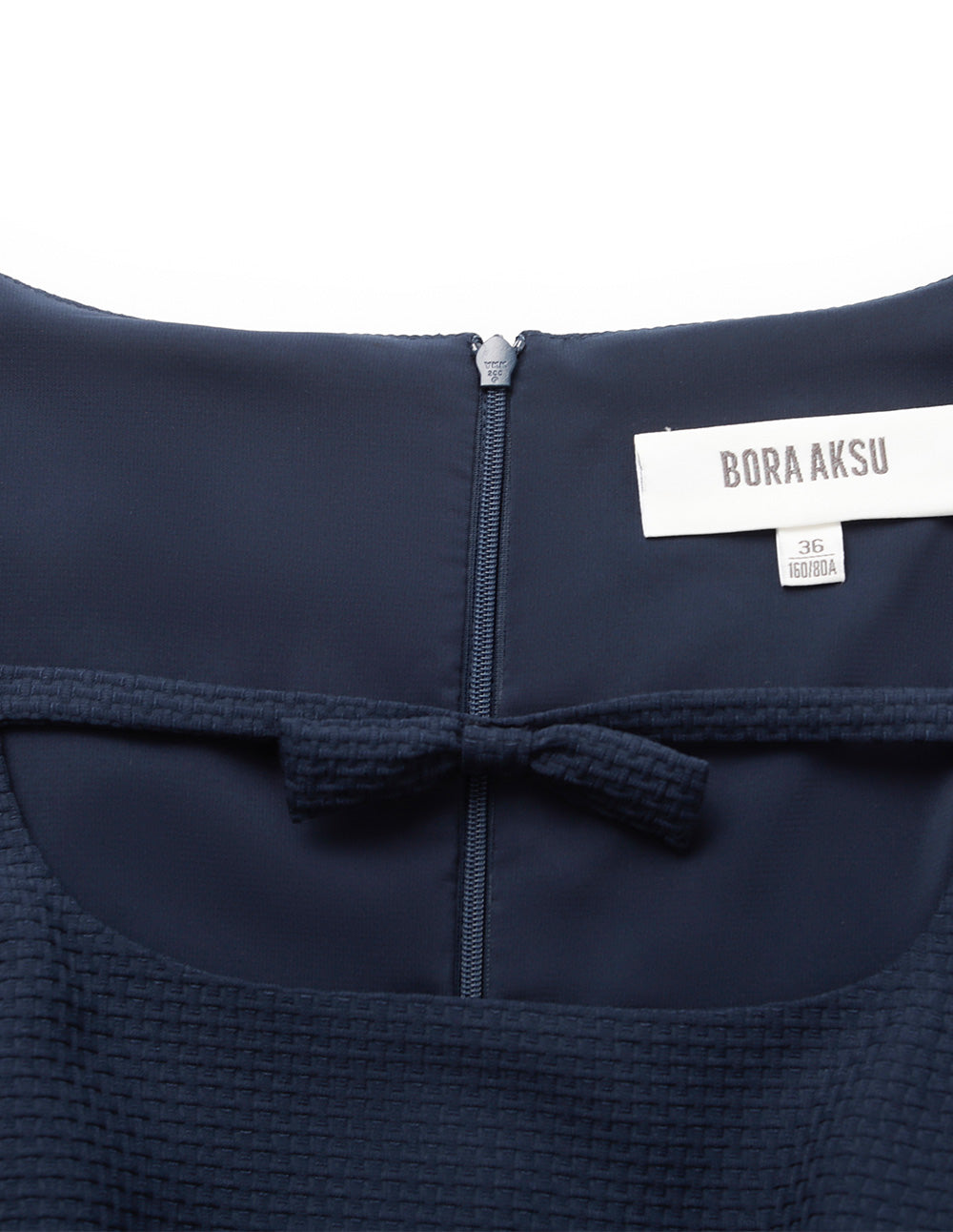 BORA AKSU U-Neck Short-Sleeves Empire-Waist Midi Dress