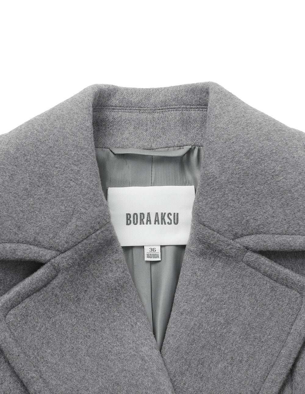 BORA AKSU Lapel Double-Breasted Wool Coat