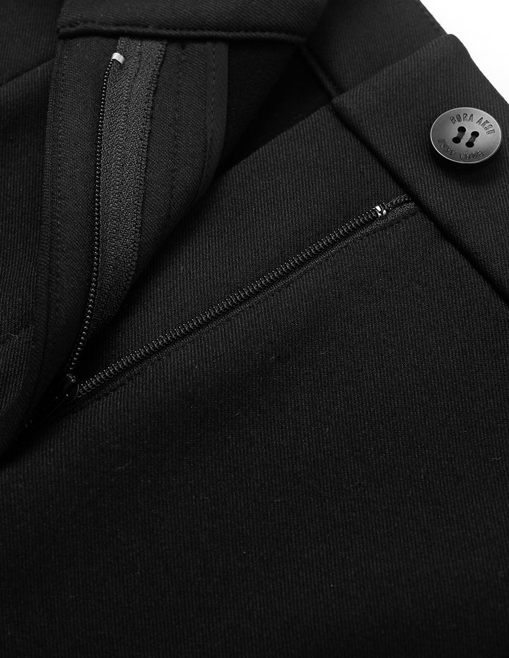 BORA AKSU Black Stretch Straight Leg Long Trousers