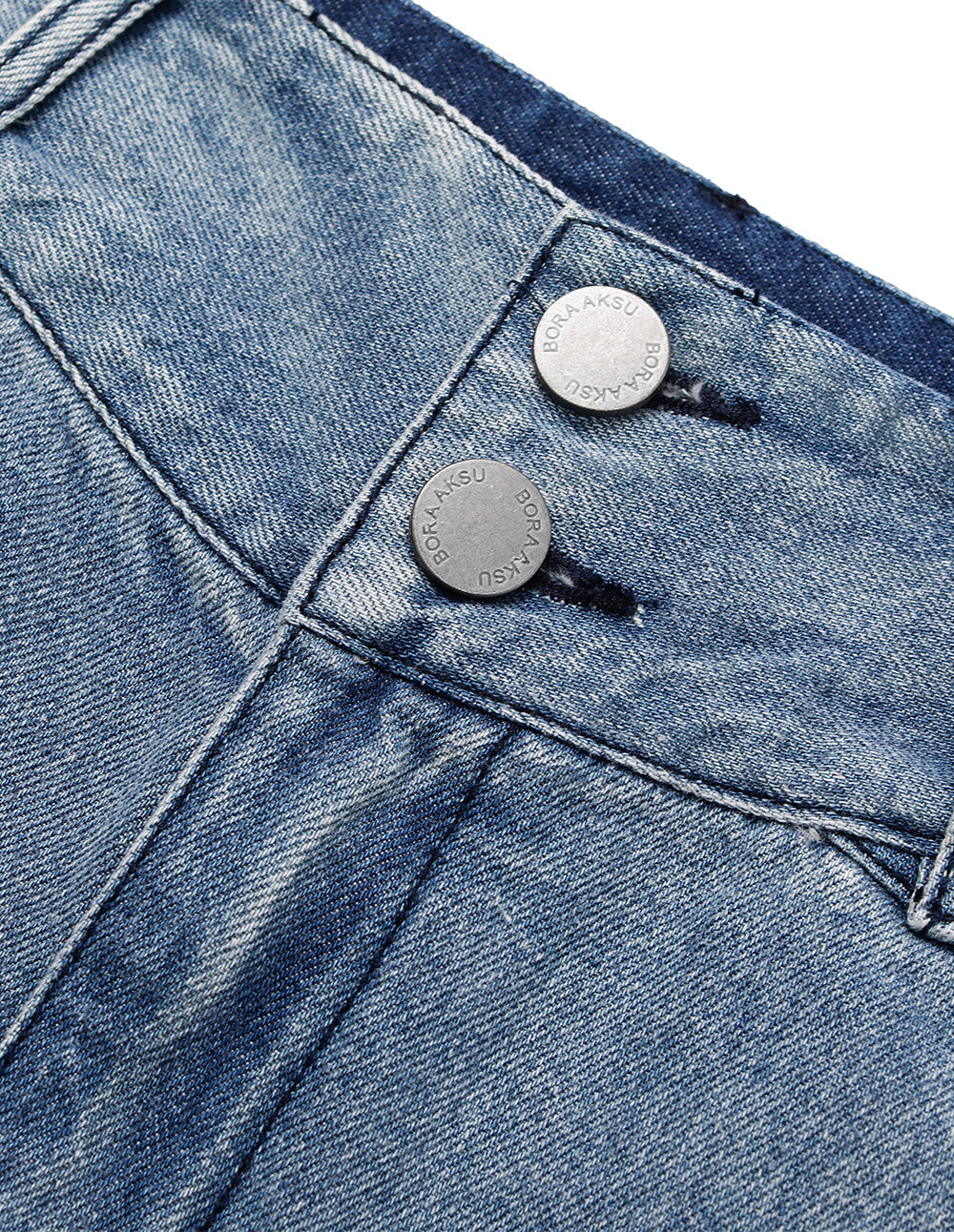 BORA AKSU Straight-Leg High-Waist Vintage Wash Jeans