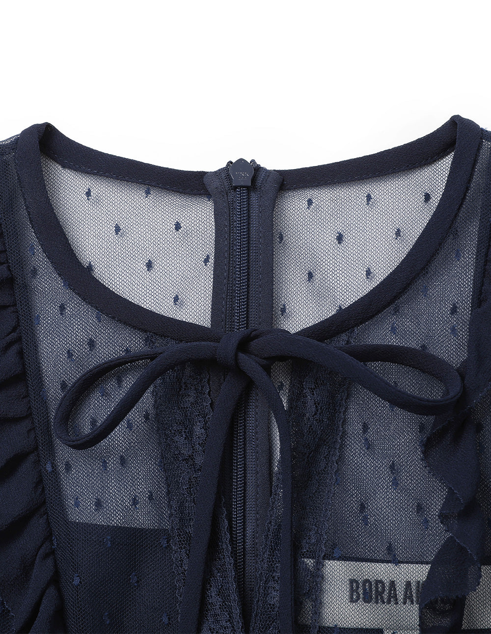 BORA AKSU Puff Sleeve Layered Lace Dress