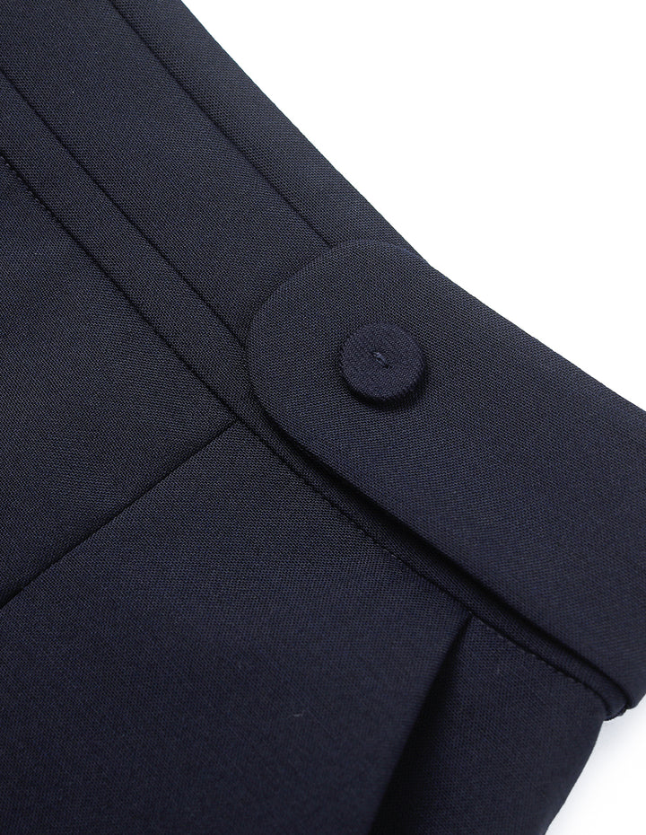 BORA AKSU High-Waisted A-Line Wool Blend Shorts