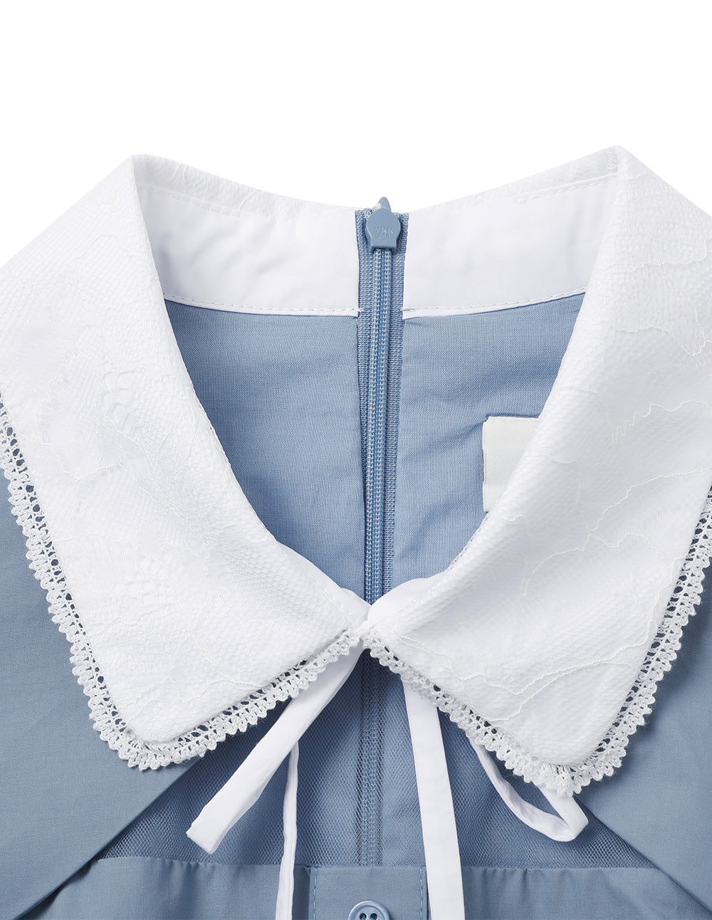 BORA AKSU Puff Sleeve Peter Pan Collar Waist Dress