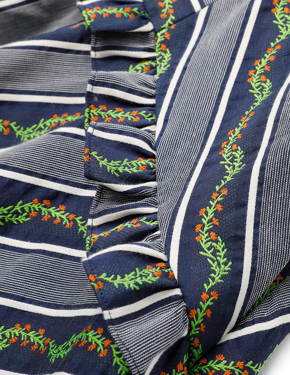 BORA AKSU Off-The-Shoulder Pleated Striped Print Dress