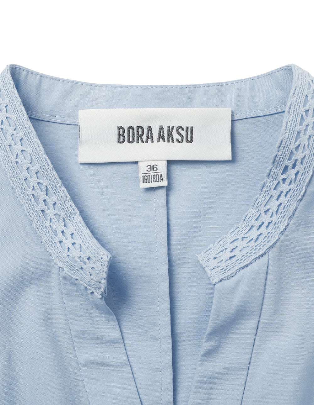 BORA AKSU Puff Sleeve Tiered Pleated Dress