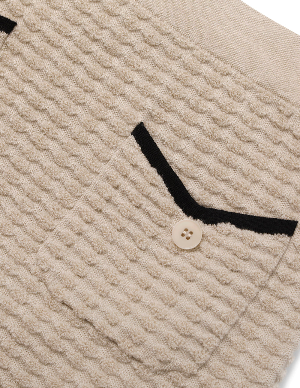 BORA AKSU Stretch Waist Camel Wool Knit Pencil Midi Skirt