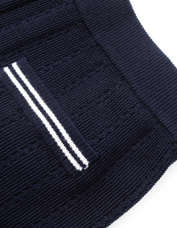 BORA AKSU Navy Blue Straight Leg Wool Knit Pants