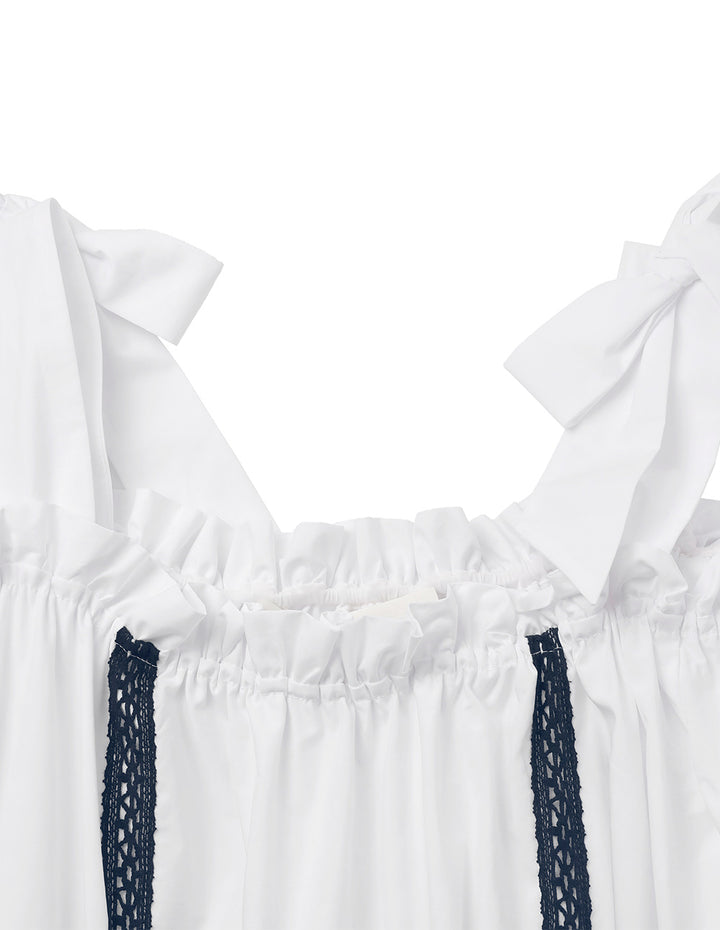 BORA AKSU Puff Sleeve Lace Dress