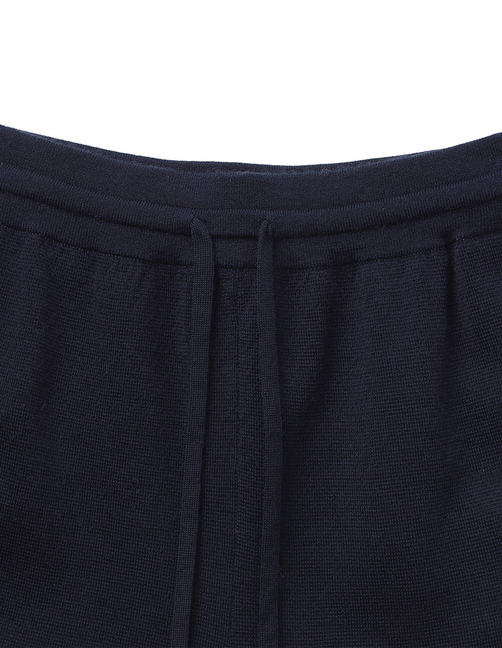 BORA AKSU Contrast-Color Striped Wide-Leg Straight Wool Pants