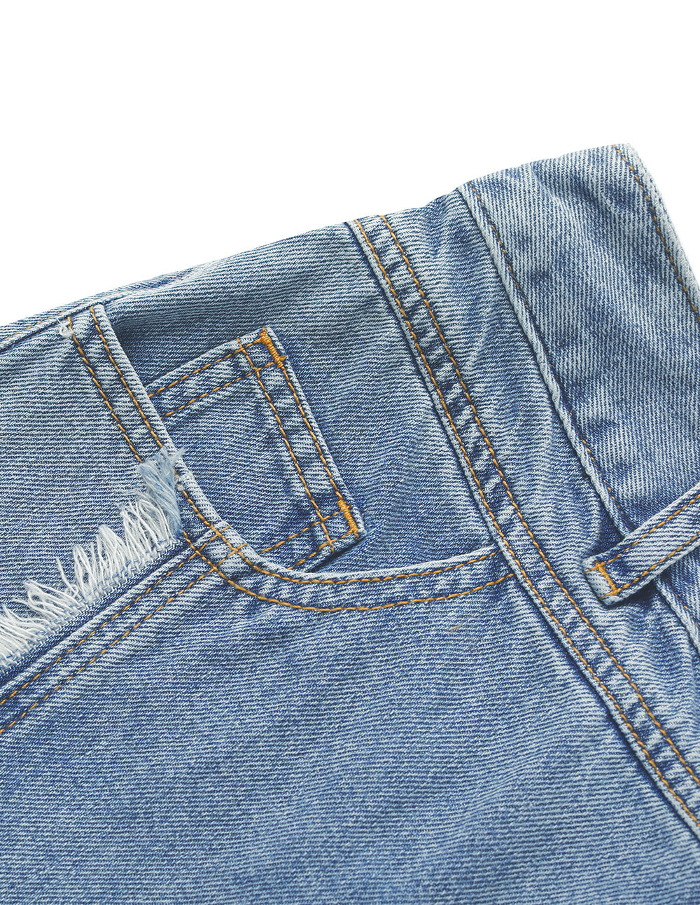 BORA AKSU Straight Wide Leg Denim Washed Jeans