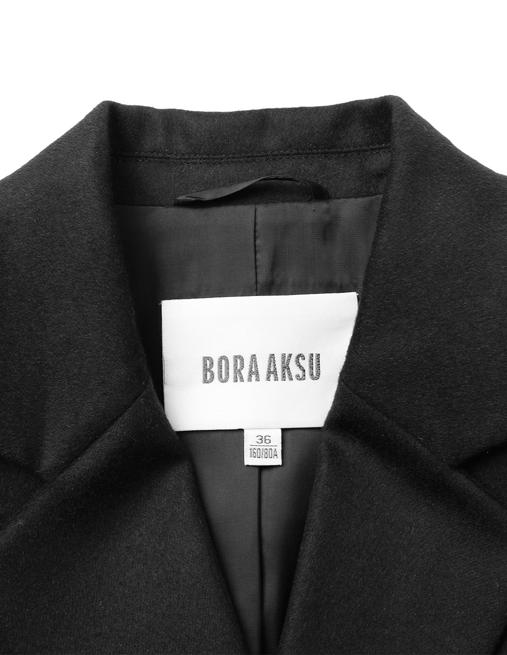 BORA AKSU Peaked Lapel Single Button Cropped Blazer