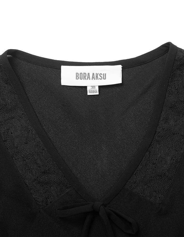 BORA AKSU V-Neck Lace-Hollow Vest