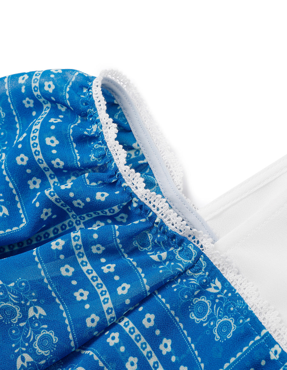 BORA AKSU Damascus Pattern Off-The-Shoulder Printed Top