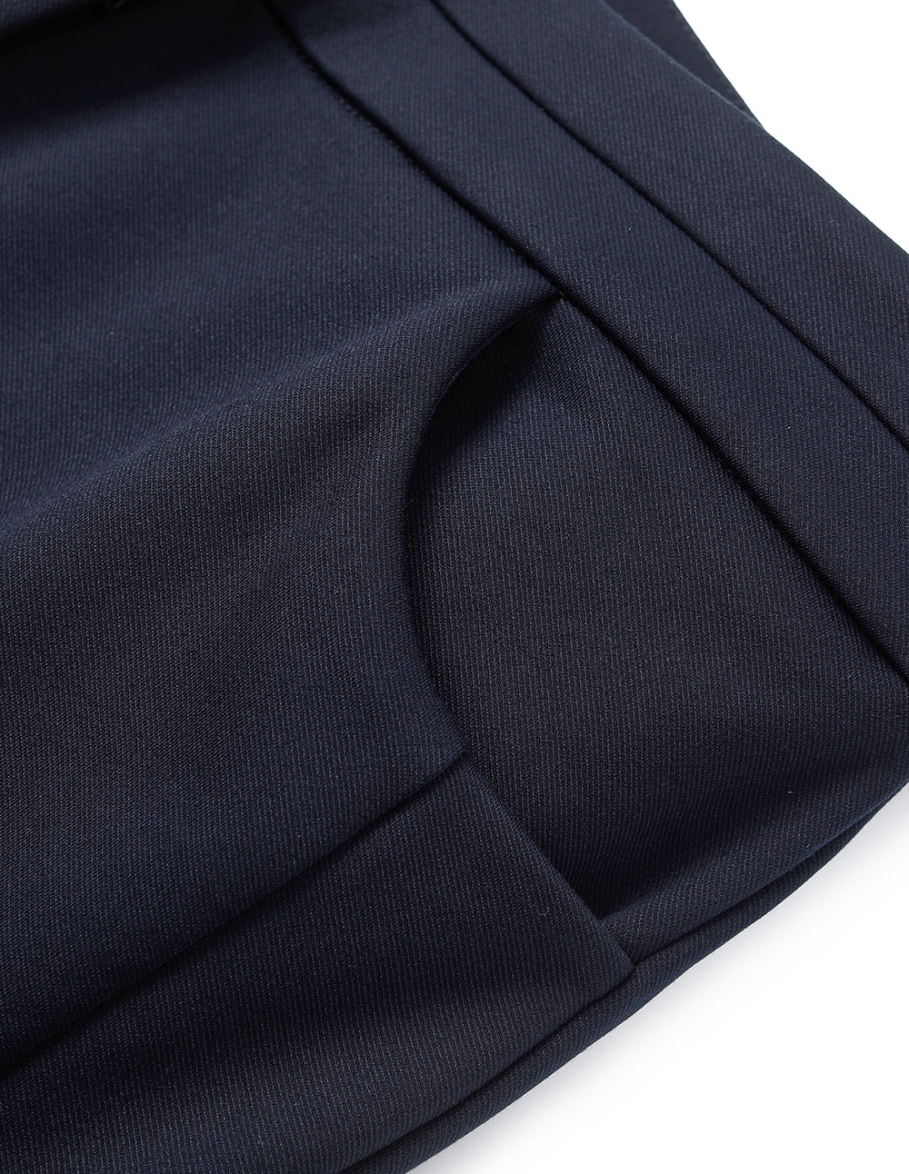 BORA AKSU Navy Blue Relaxed Fit Straight Leg Long Pants