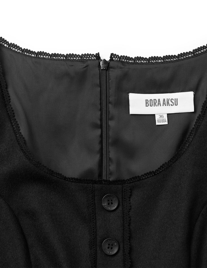 BORA AKSU Sleeveless Empire Slim-Fit A-Hem Dress