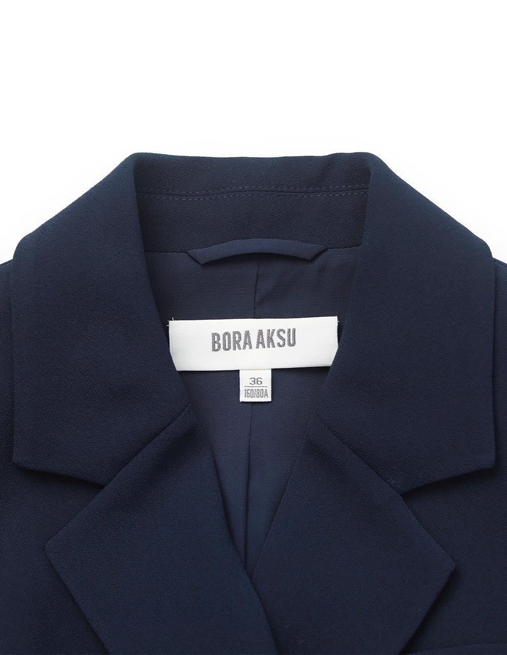 BORA AKSU Peaked Lapel Wrap Double Breasted Belted Blazer Dress