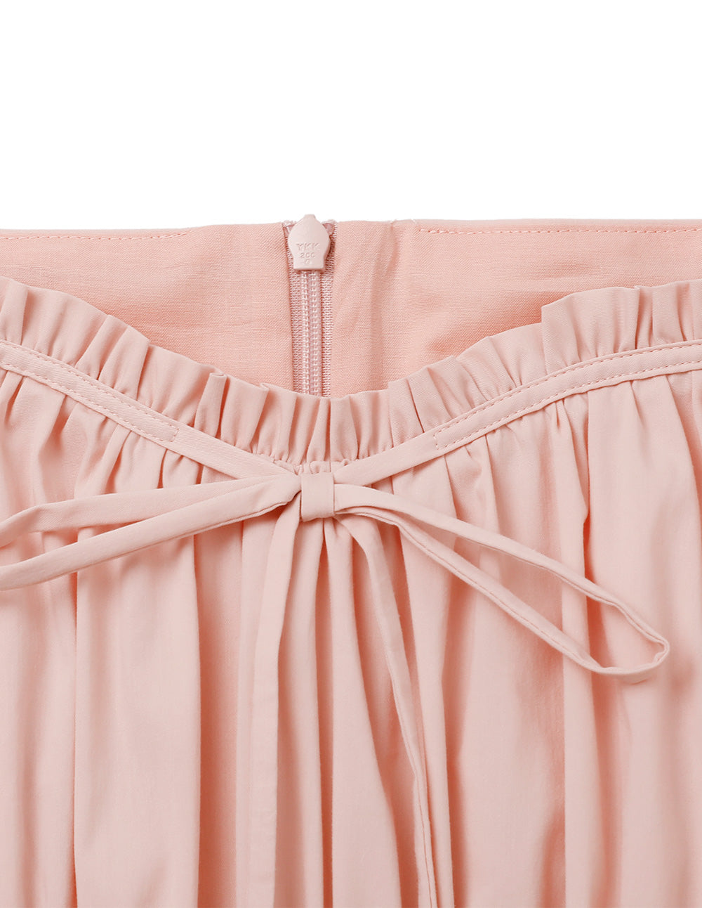 BORA AKSU Diamond Collar Pleated Short Sleeves Dress