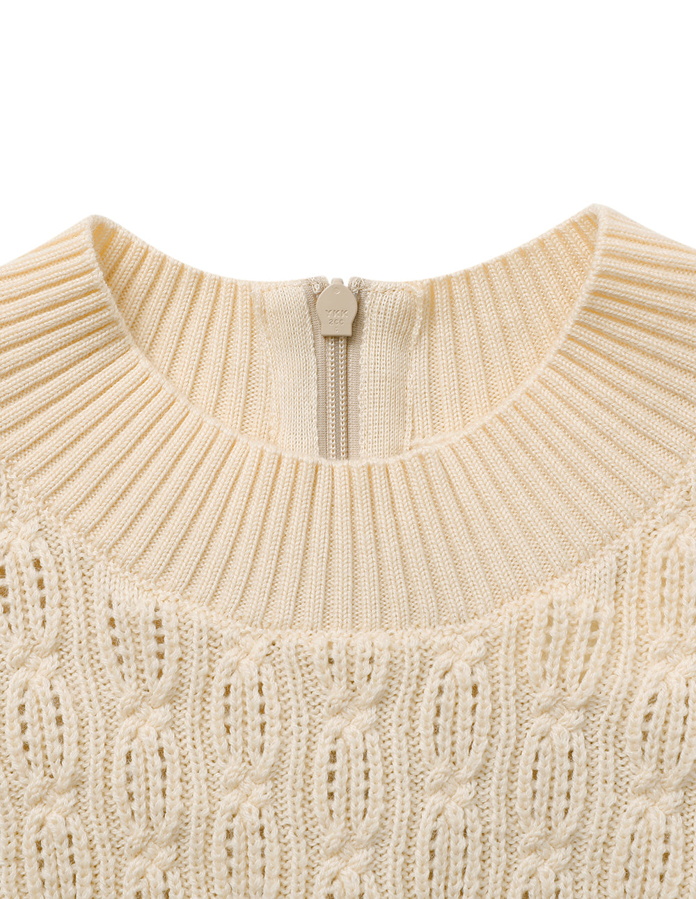 BORA AKSU Round-Neck Long-Sleeve Fishtail Patchwork Knitted Midi Dress