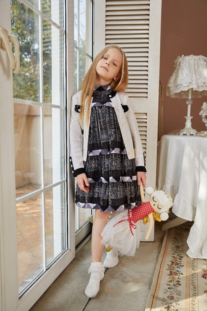 BORA AKSU KIDS Pearl White Signature Cardigans