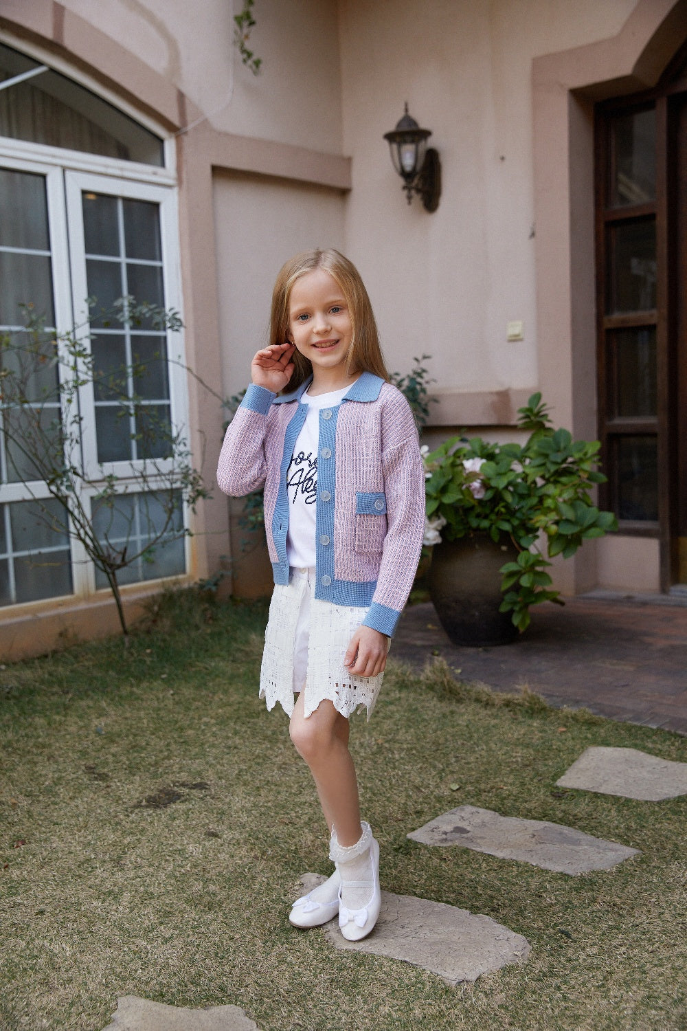 BORA AKSU KIDS Textured Stitch Cardigans