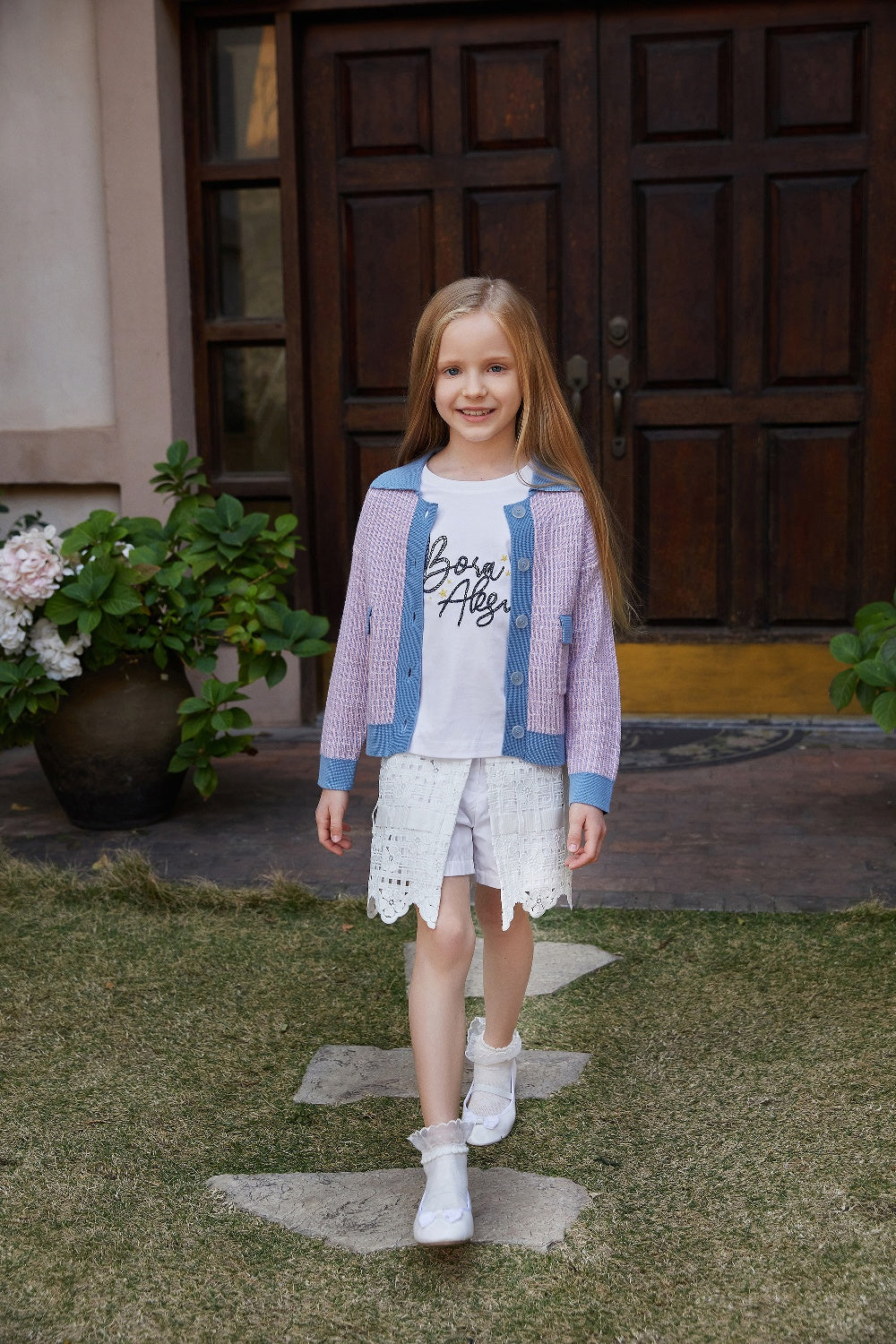 BORA AKSU KIDS Textured Stitch Cardigans