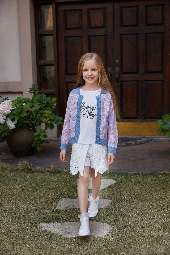 BORA AKSU KIDS Textured Stitch Cardigans